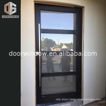 Insulating tempered glass casement door impact entry doors hot sale